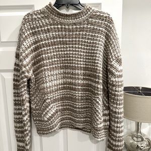 Rails Tan/White Sweater
